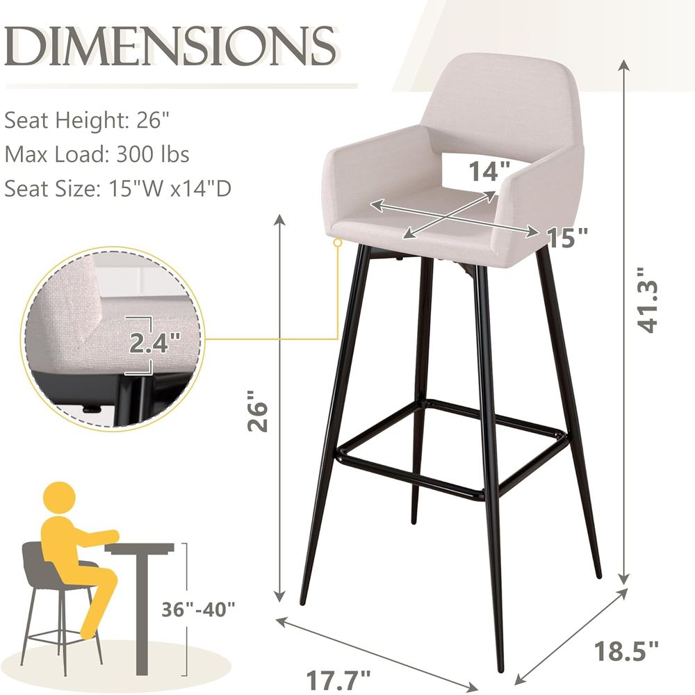 2-Pack 28 Counter Height Bar S - Home Bar Stools review and price