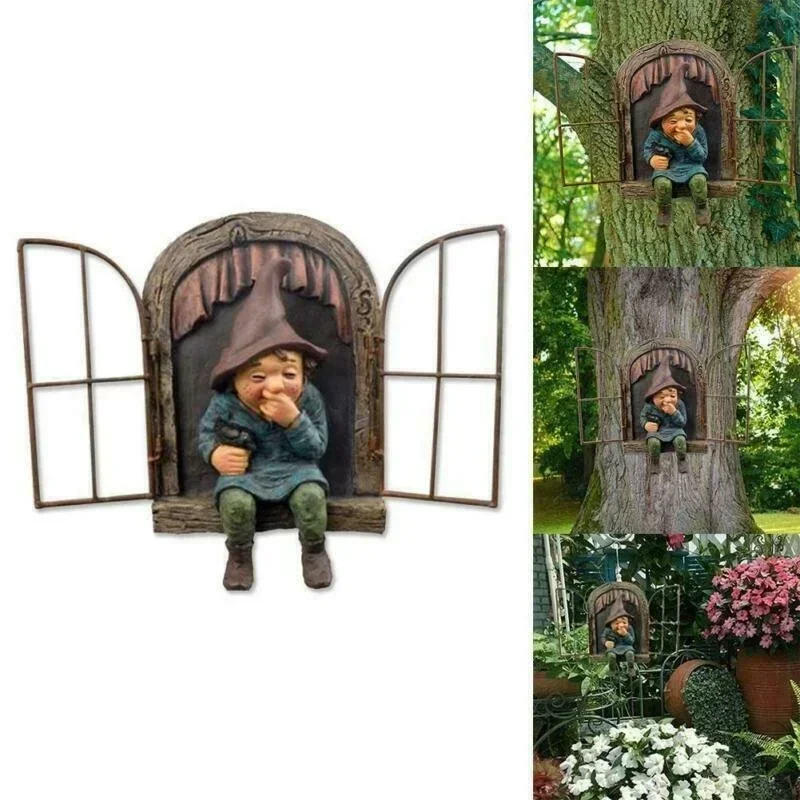 2026 Naughty Garden Statue Elf - Home Bargains review and price