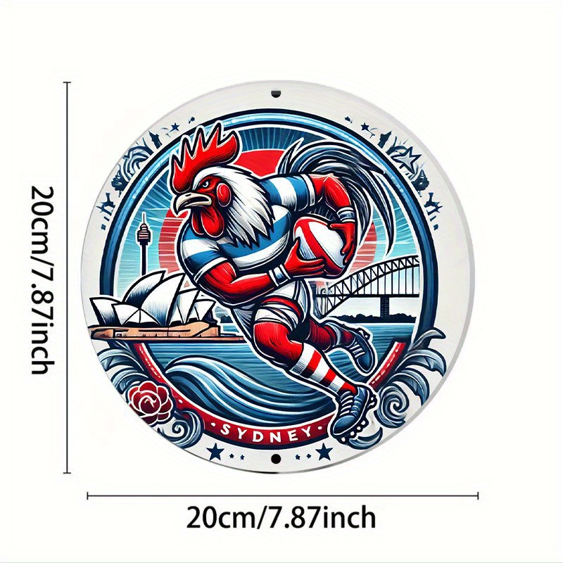 A vibrant Sydney Roosters wall - Home Bar Sydney review and price