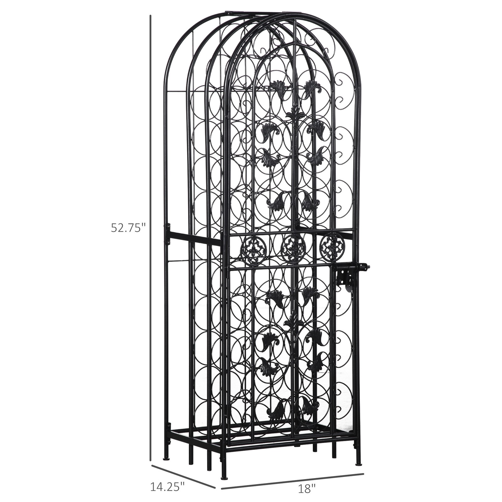 Free Standing Wine Rack 45 Bot - Home Bar And Cabinet review and price
