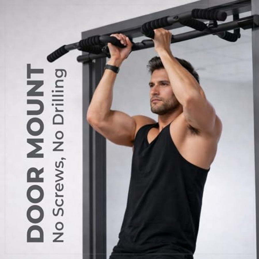 Doorway Pull Up Bar Set with S - Home Bar Setup review and price