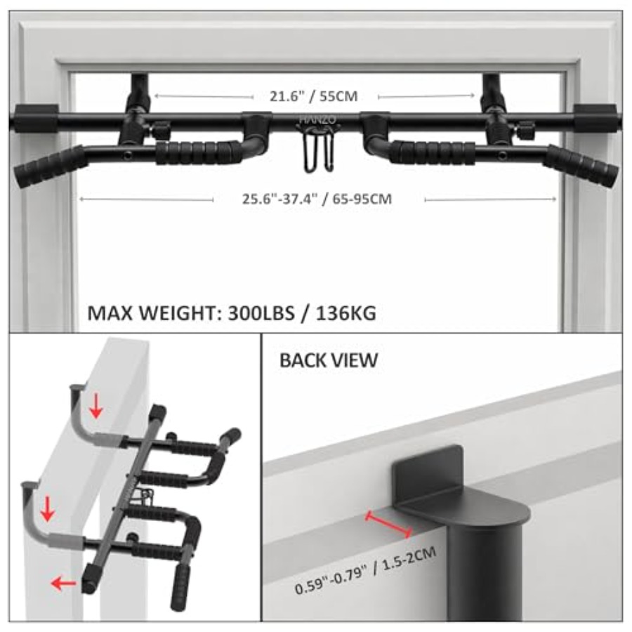 Doorway Pull Up Bar Set with S - Home Bar Setup review and price