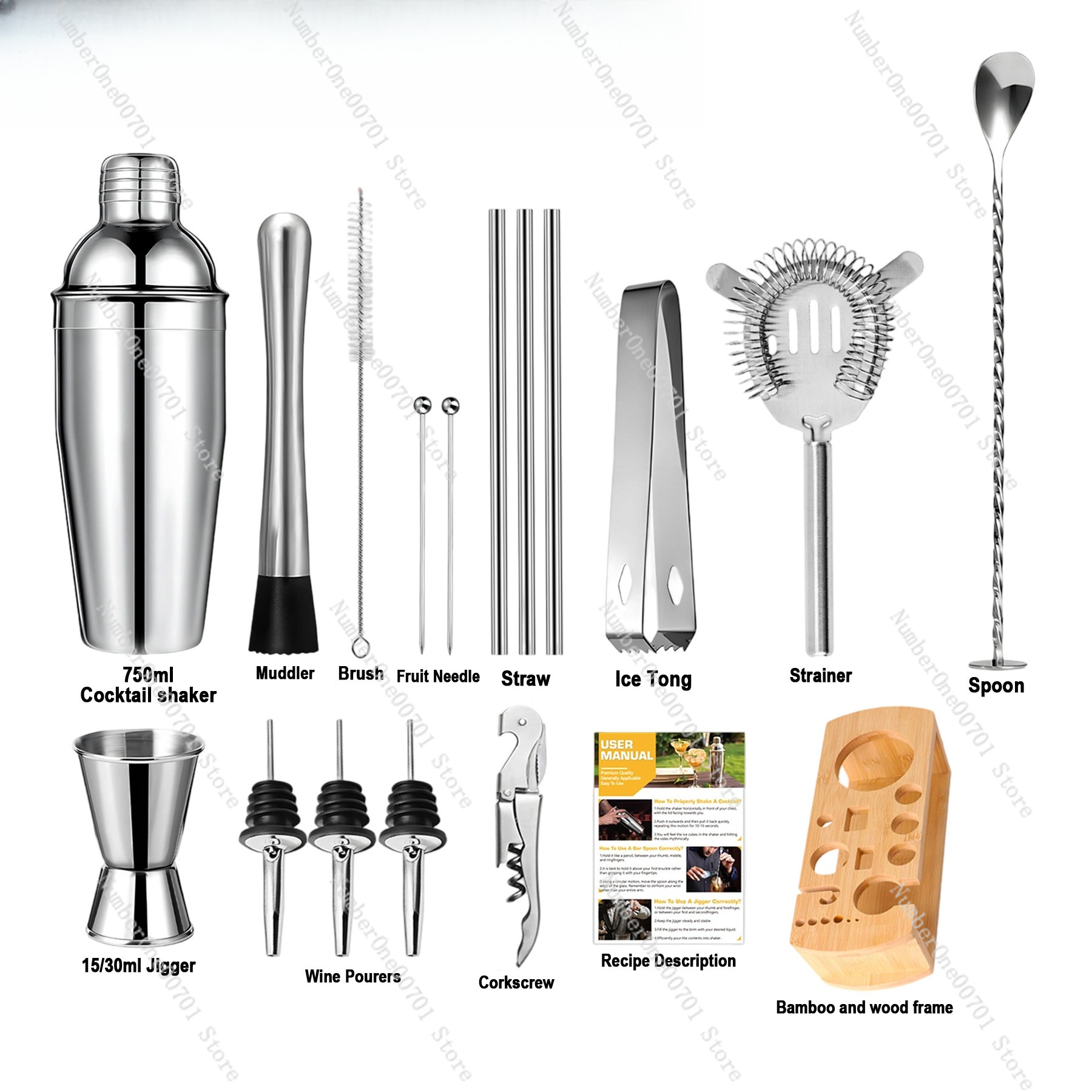 Stainless Steel Cocktail Shake - Boston Shaker Set review and price