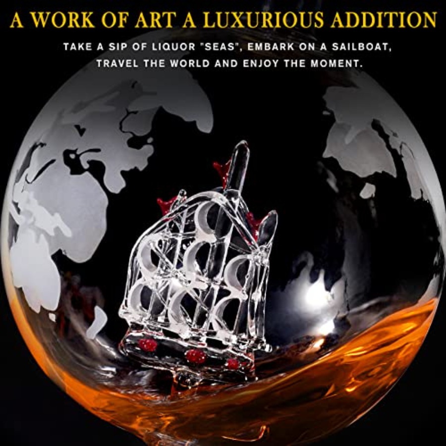 Gifts for Men Dad Fathers Day, - Decanter Globe Set review and price