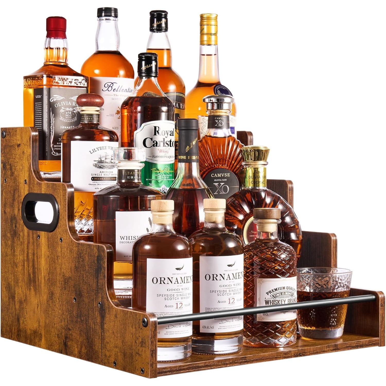 Liquor Bottle Display Shelf, C - Home Bar Stand review and price