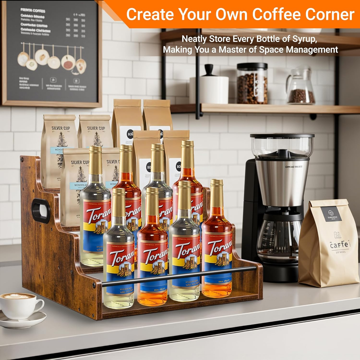 Liquor Bottle Display Shelf, C - Home Bar Stand review and price