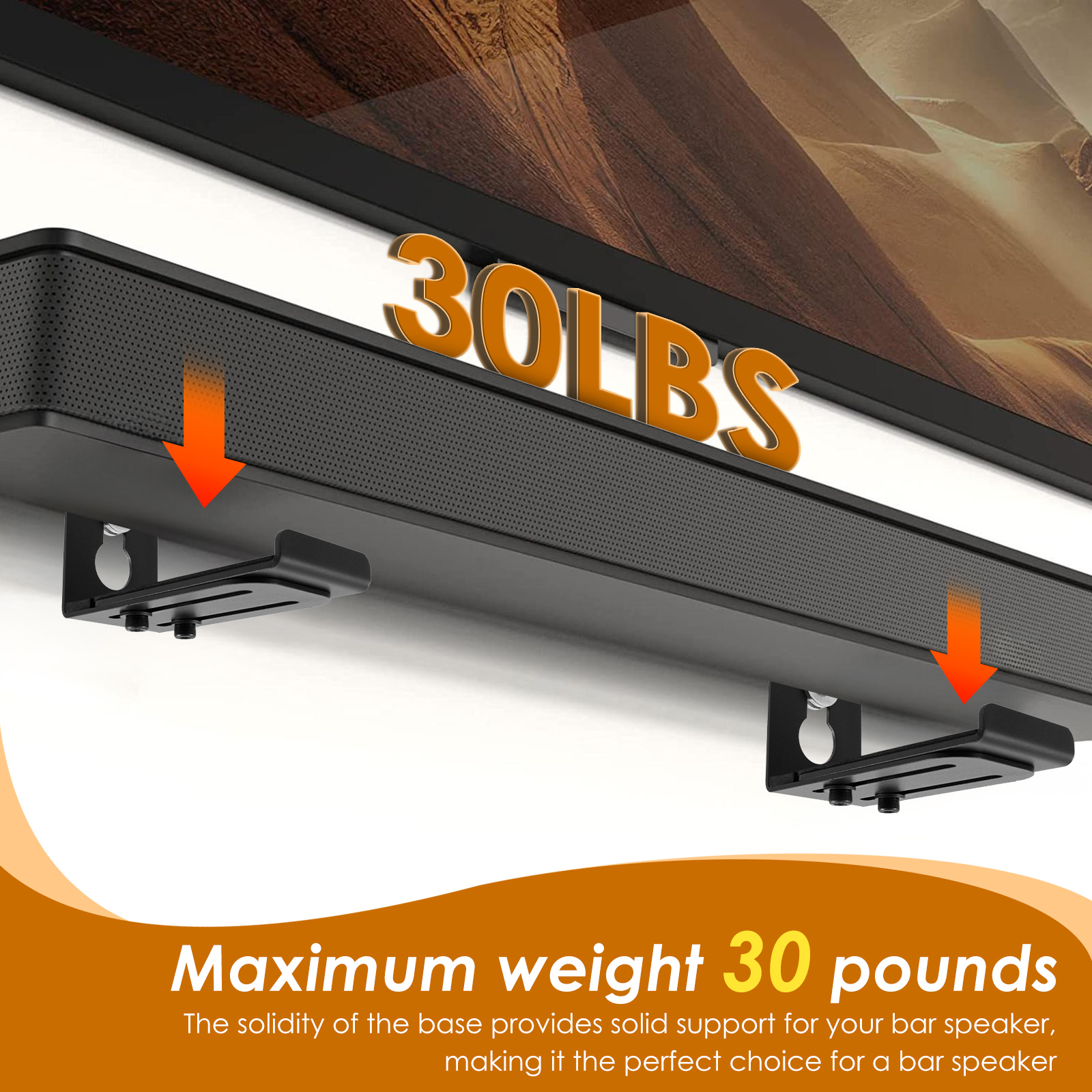 2Pcs Soundbar Speaker Stands W - Home Bar Setup review and price