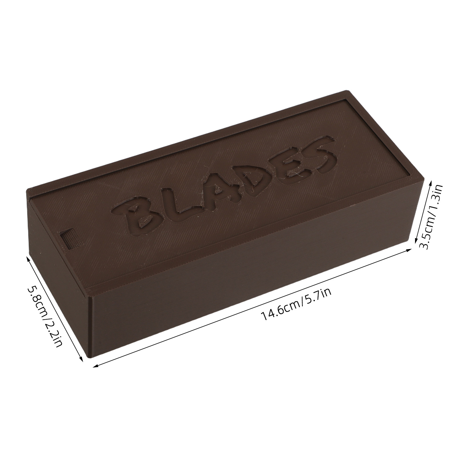 Brown Plastic Blade Storage Ca - Home Barber review and price