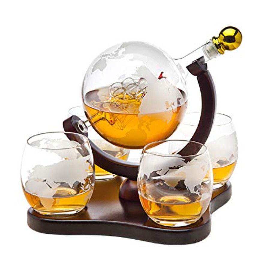 Whiskey Decanter Globe Set wit - Decanter Globe Set review and price