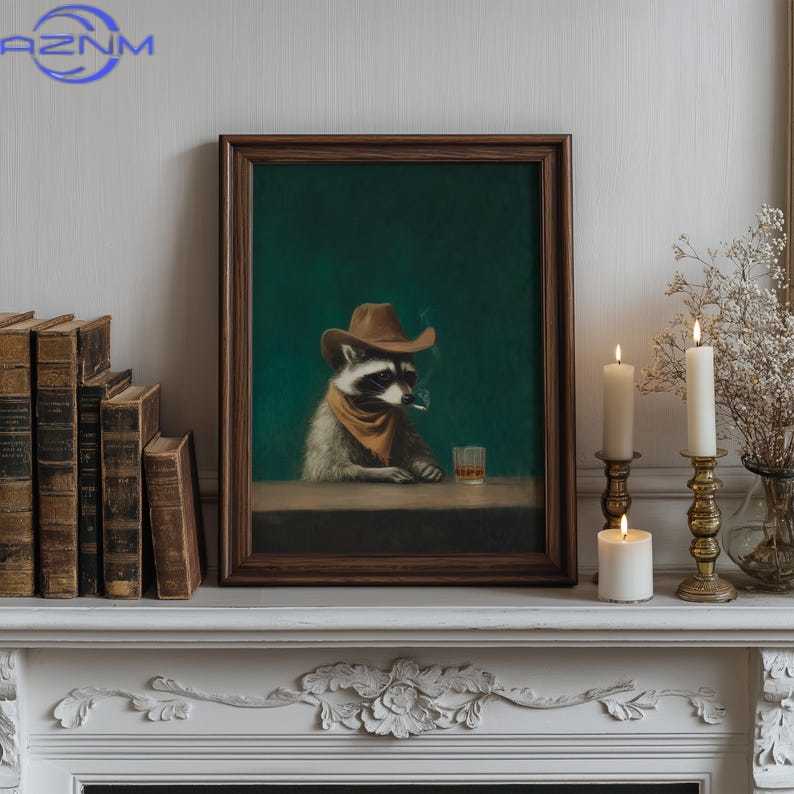 AZNM Vintage Funny Smoking Rac - Home Bar Lounge review and price