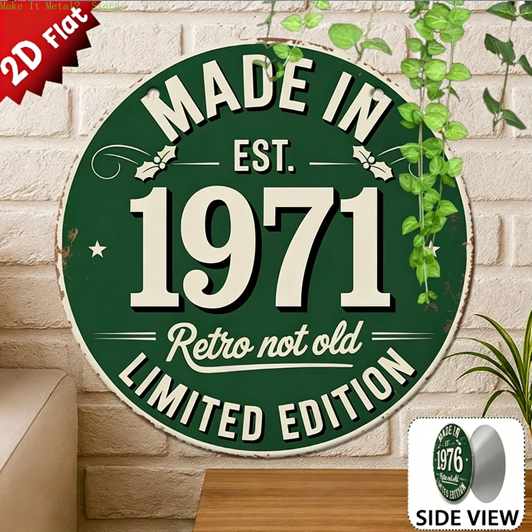 Made in 1976 Retro Not Old 2D  - Home Bar Cafe review and price