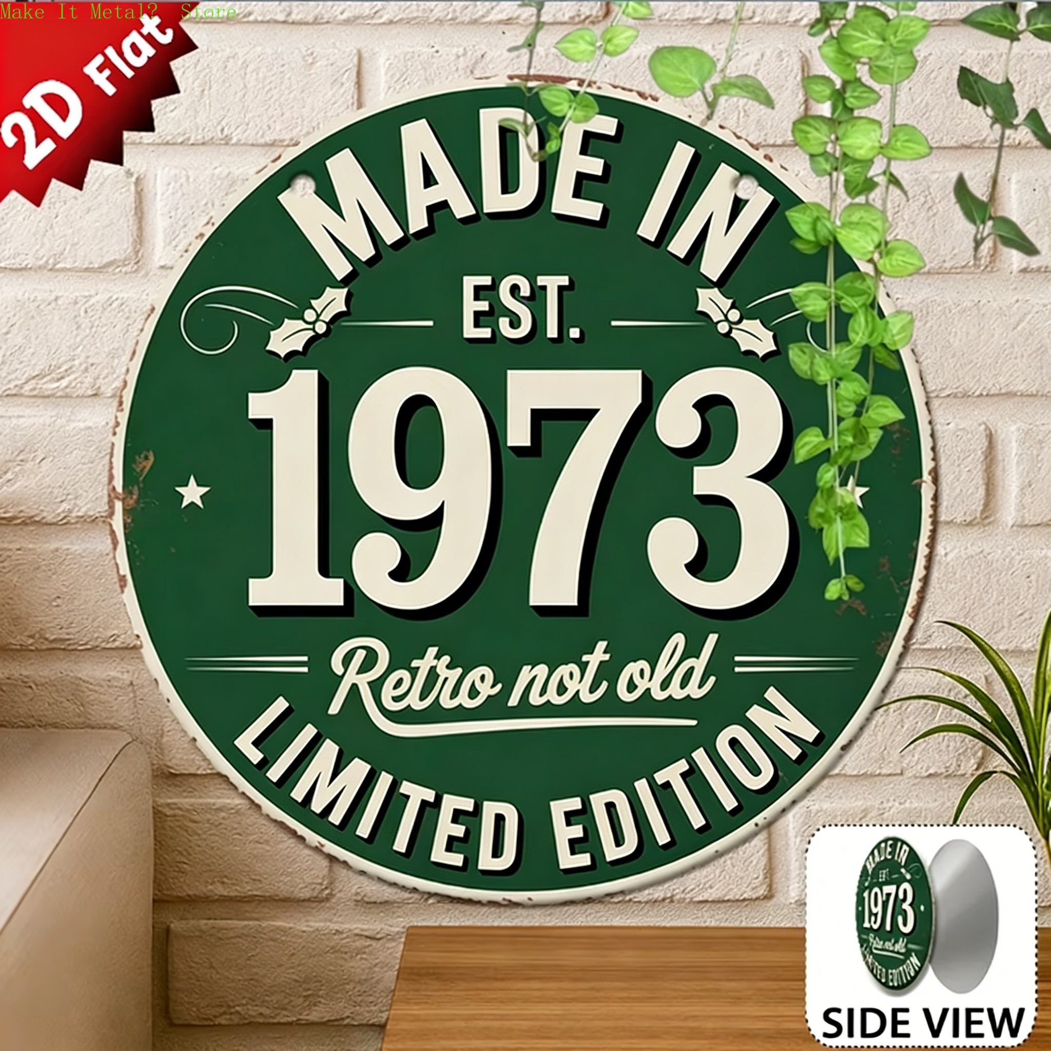 Made in 1976 Retro Not Old 2D  - Home Bar Cafe review and price