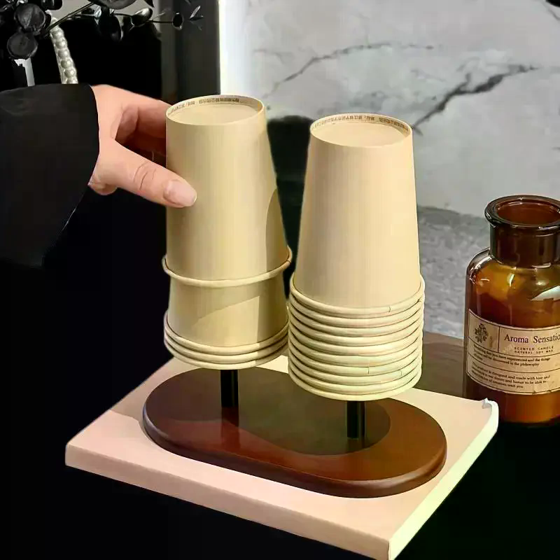 Paper Cup Storage Holder Woode - Home Bar Supplies review and price