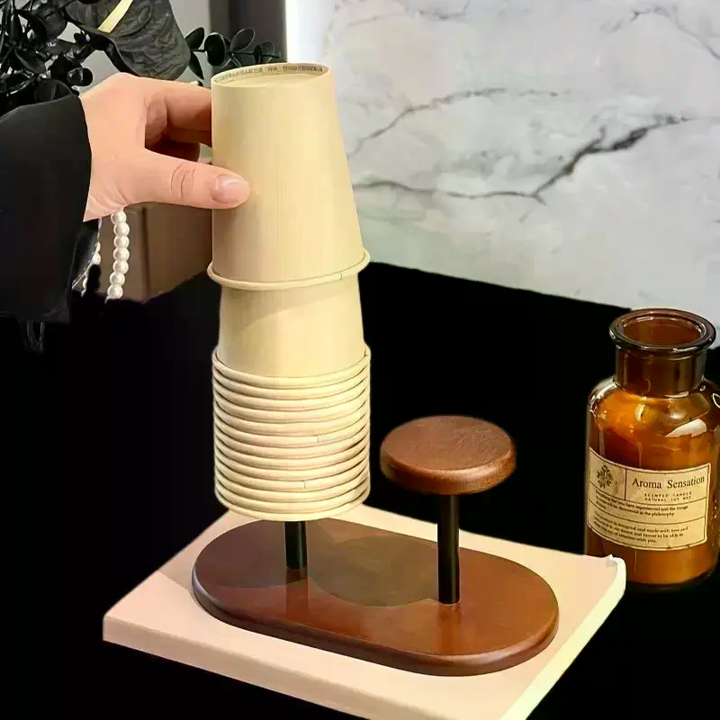 Paper Cup Storage Holder Woode - Home Bar Supplies review and price