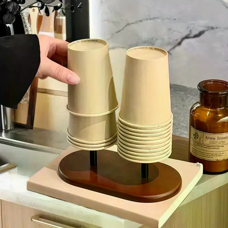Paper Cup Storage Holder Woode - Home Bar Supplies review and price